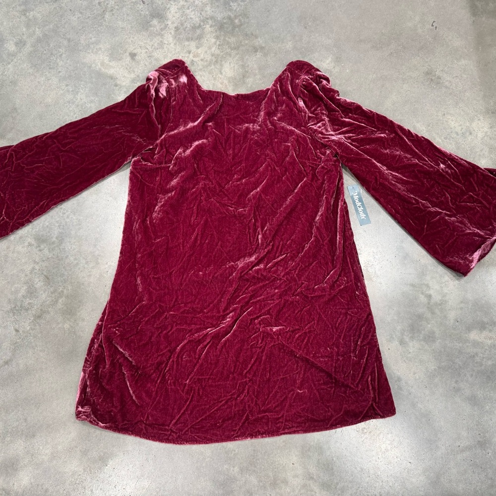 Modcloth Burgundy Velvet Dress